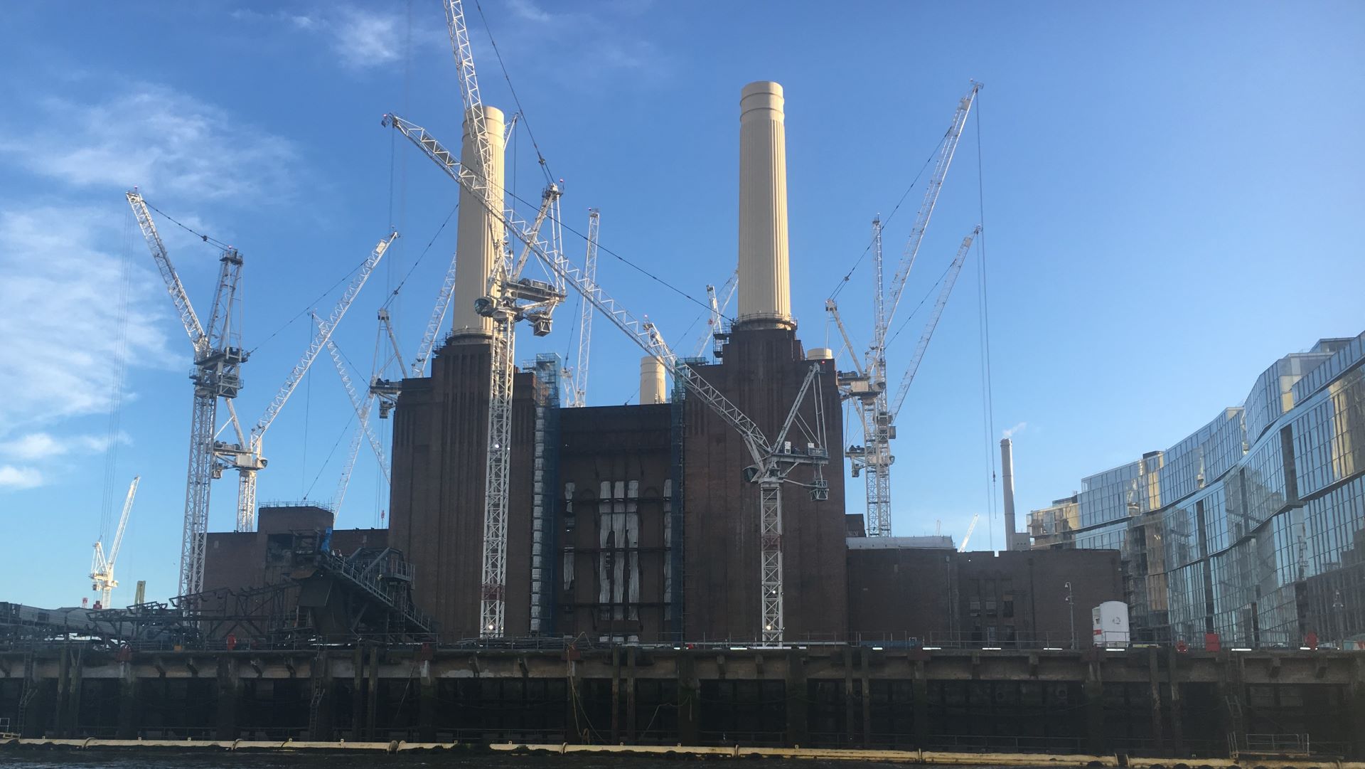 Battersea Power Station under construction
